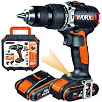 Taladro percutor 20V- Worx WX373- 2.000 r.p.m- motor BL (sin escobillas) velocidad variable